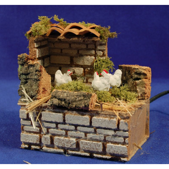 Chicken group 10 cm corck and mud