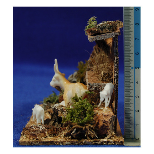 Corral cabras 8 cm corcho y plástico