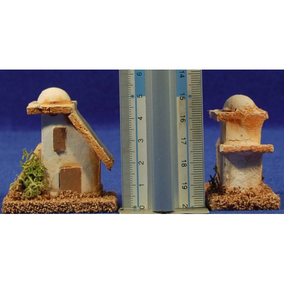 Casa hebrea surtidas 5x3x4-5 cm corcho