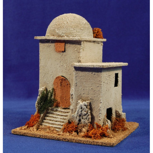 Casa hebrea cúpula 15x12x17 cm corcho