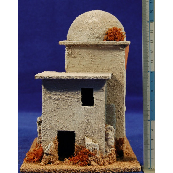 Casa hebrea cúpula 15x12x17 cm corcho