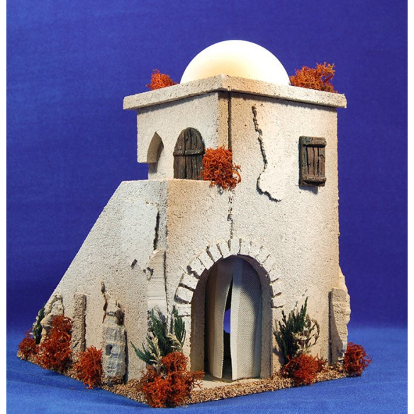 Casa hebrea cúpula i escala 20x25x29 cm suro