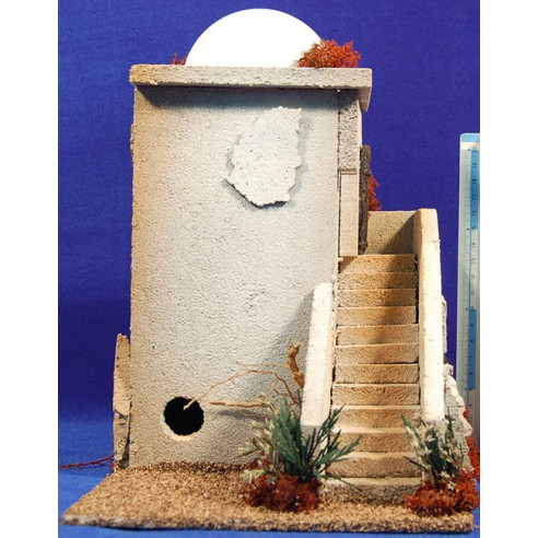 Casa hebrea cúpula i escala 20x25x29 cm suro