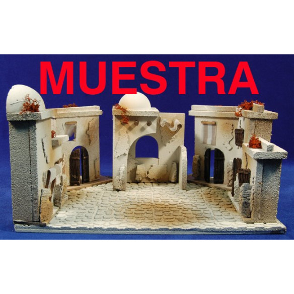 Frontal casa dos ventanas prèt-à-porter Figuras 6-7 cm corcho