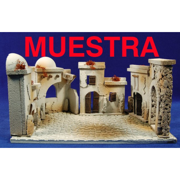 Frontal casa dos ventanas prèt-à-porter Figuras 6-7 cm corcho