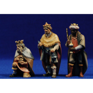 Kings addoring 8 cm wood painted