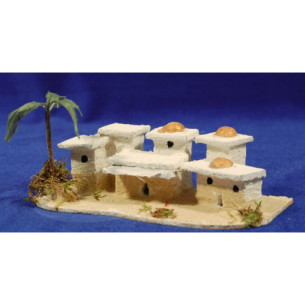 Houses Hebrew a palm tree 16x8x5 cm corck