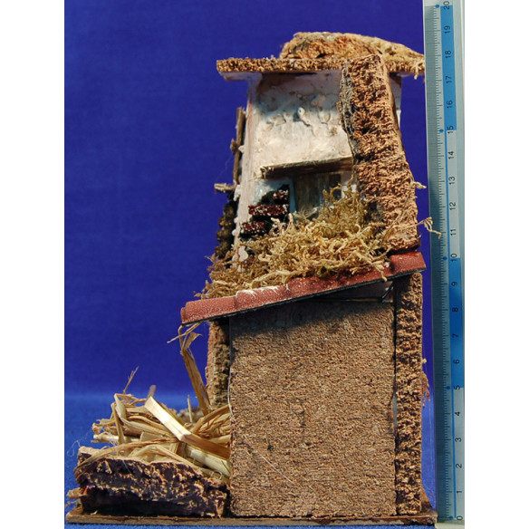 Casa con fienile 28x14x24 cm sughero