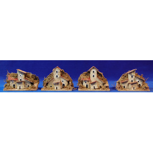 houses 10x6x9 cm corck cardboard