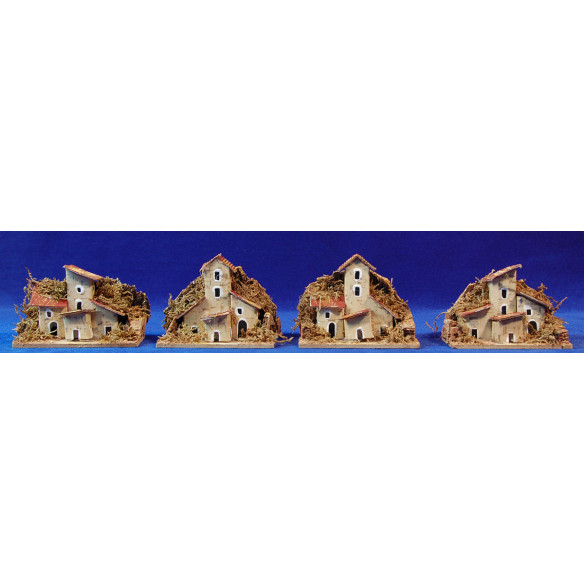 houses 10x6x9 cm corck cardboard