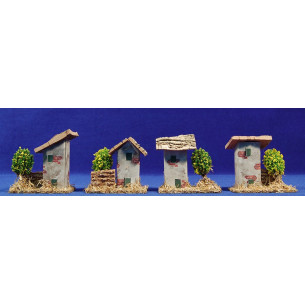 Casa con alberino 8x5x8 cm sughero