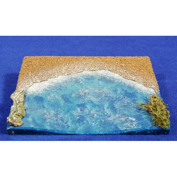 Spiaggia e mare 18'5x14 cm sughero