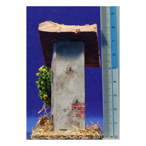 Casa con árbol 8x5x8 cm corcho