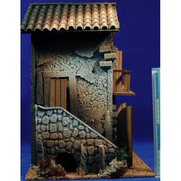 Capanna bottega con balcone 10 cm sughero