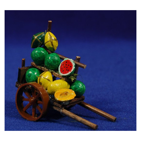 Carro fruta 7 cm madera