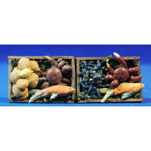 Vassoio di pesce 5x3 cm legno