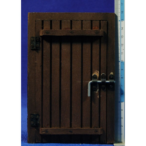 Square door 16 cm wood