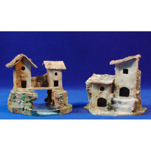 houses 12x9x11 cm corck cardboard