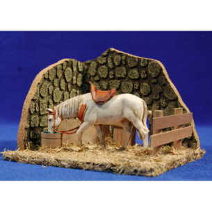 Corral caballo 10 cm corcho y plástico