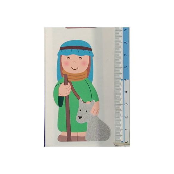 Re pastori e complementie adesivi 8 cm legno La lluna