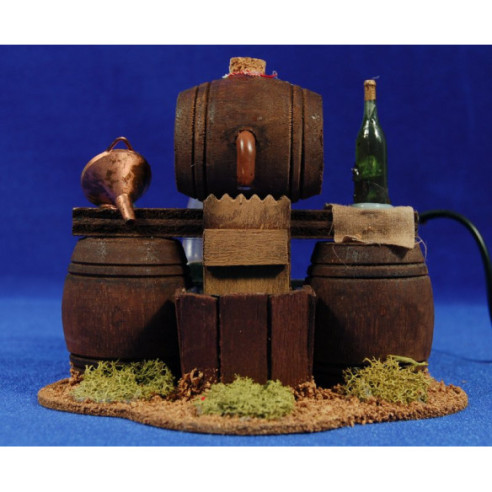 Fountain 12 cm wood electric