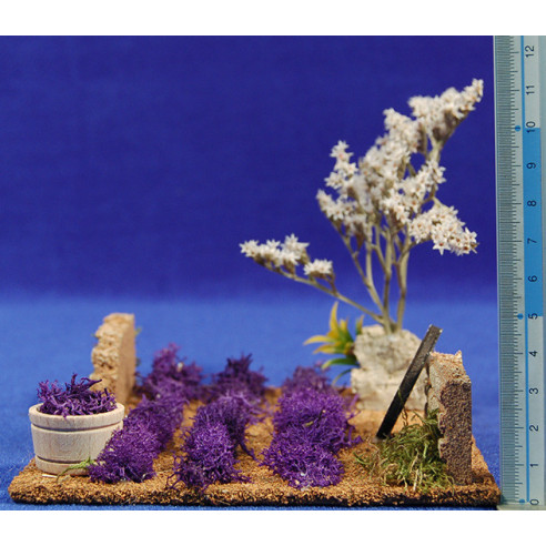 Field lavender with wheel 7 cm corck