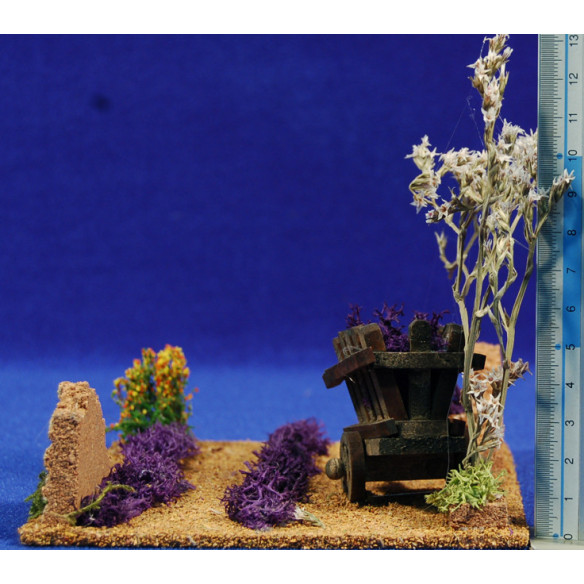 Field lavender with cart 7 cm corck