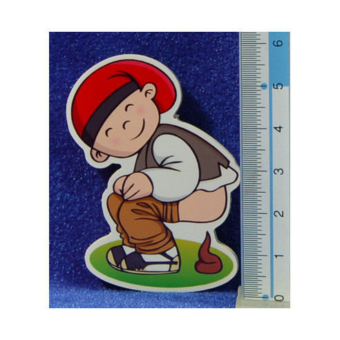 Caganer imán 6 cm madera La lluna