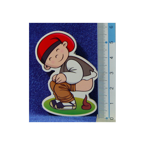 Caganer imán 6 cm madera La lluna