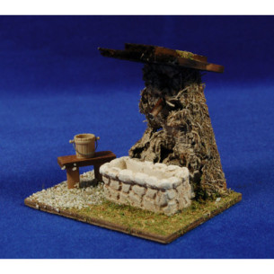 Fountain without water 10 cm corck and chalk