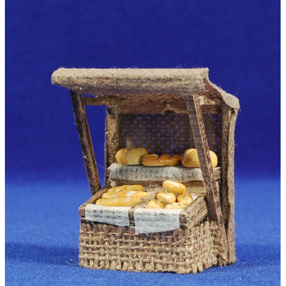 Banco pane con tendalino 6x4x7 cm legno
