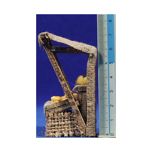 Banco pane con tendalino 6x4x7 cm legno