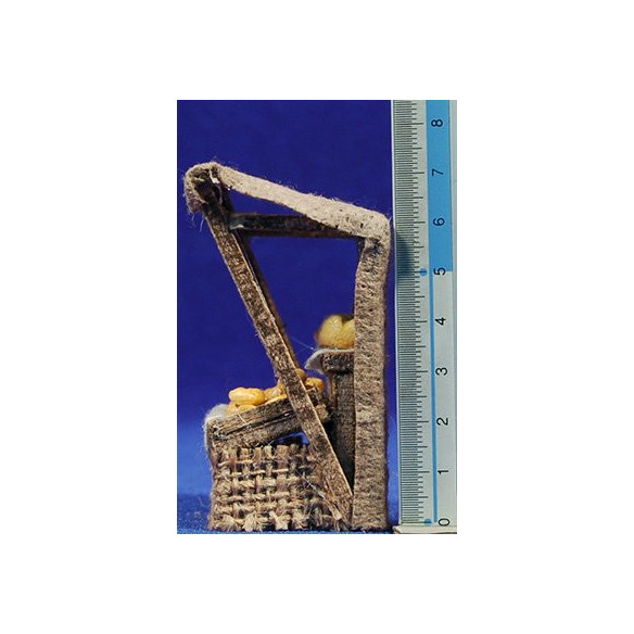Banco pane con tendalino 6x4x7 cm legno
