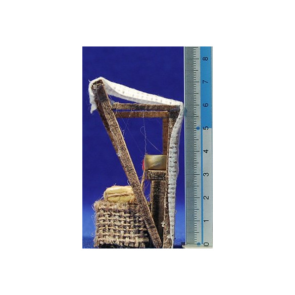Bank cheese with awning 6x4x7 cm wood