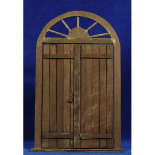 Porta rodona 21 cm fusta