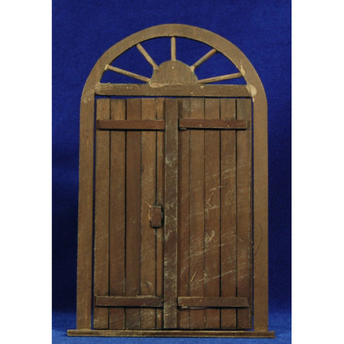 Puerta redonda 21 cm madera