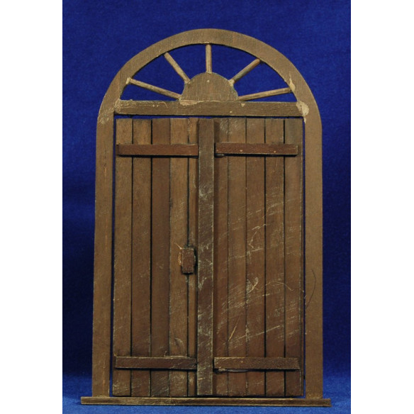 Puerta redonda 21 cm madera