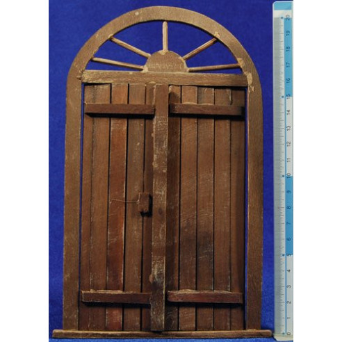 Puerta redonda 21 cm madera