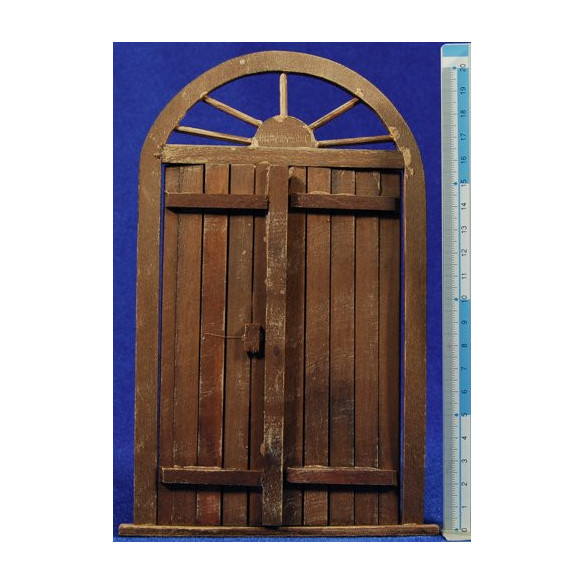 Puerta redonda 21 cm madera