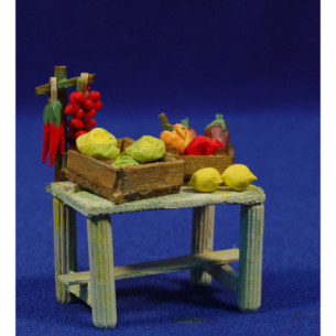Banc mercat verdures 6 cm fusta