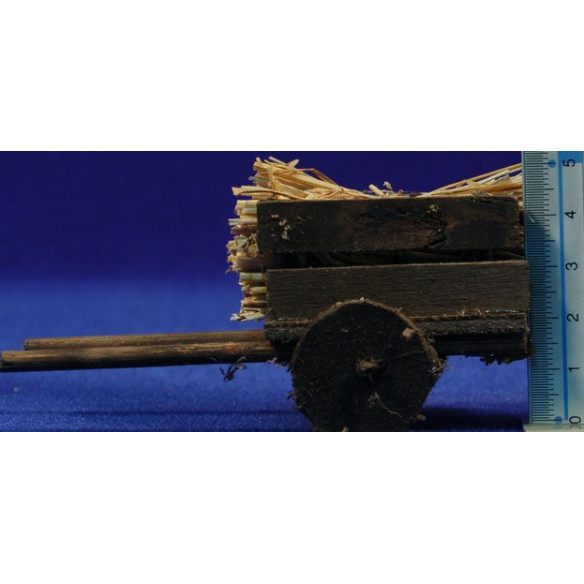Carro paja 9 cm madera