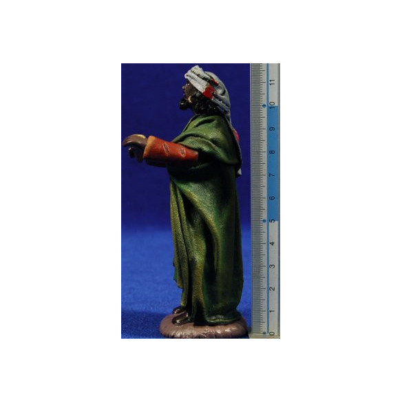 Reyes adorando 12 cm ropa y barro Figuralia