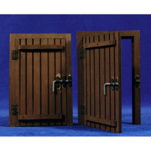 Square door 16 cm wood
