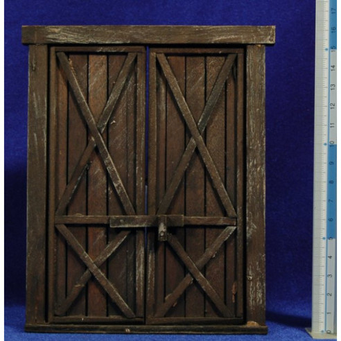 Porta finestra quadrada 16 cm fusta