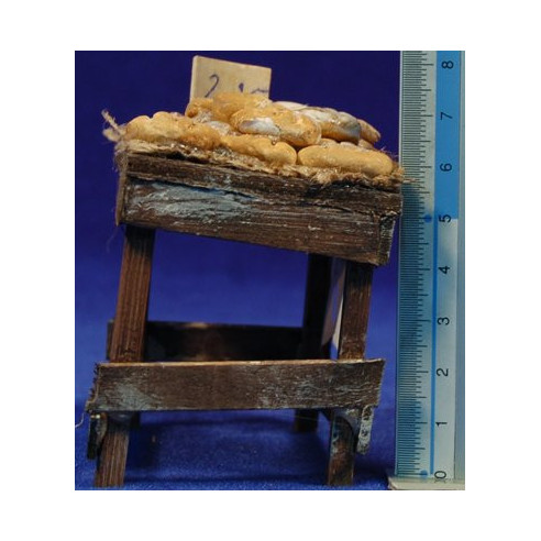 Banco pane grande 7 cm legno