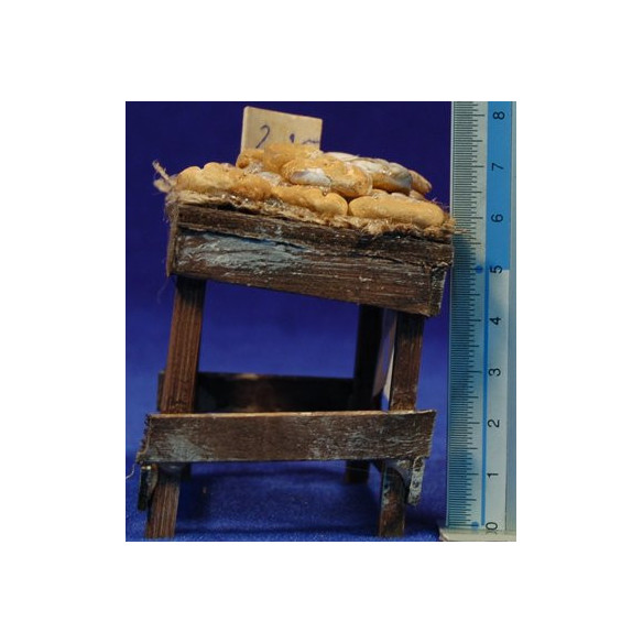 Banco pane grande 7 cm legno