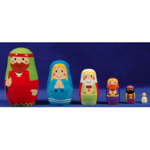 Matrioshka M2 11 cm fusta La lluna