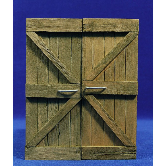 Square door 18x14 cm wood