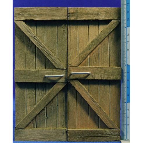 Square door 18x14 cm wood