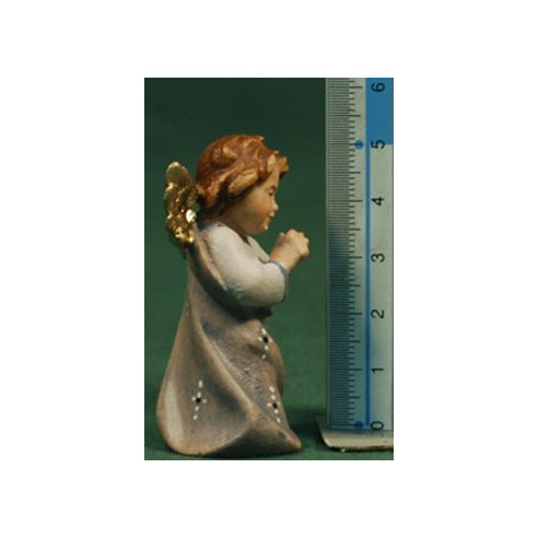 Àngel de peu o penjar pregant 5,5 cm fusta pintada